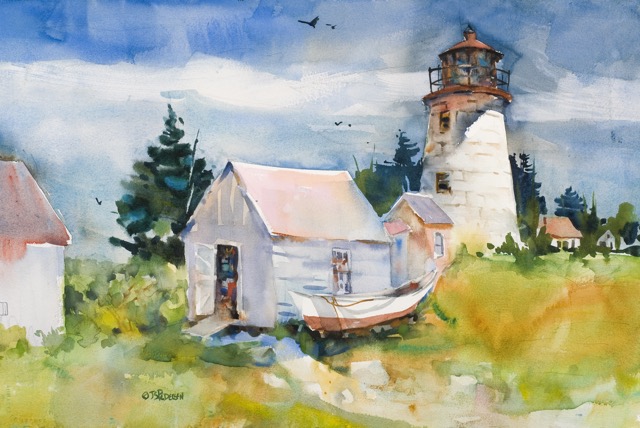 Monhegan Light 15x22